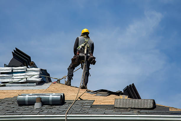 Professional Flat Roof Repair technician working in Commerce City, CO